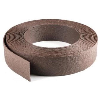 Ekoboard randafwerking 14 cm x 25 meter - Bruin Cortenstaal