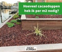 Hoeveel cacaodoppen per m2 nodig? 